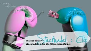 Stecknadeln oder Stoffklammern