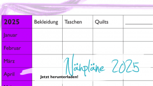 Meine Nähpläne 2025