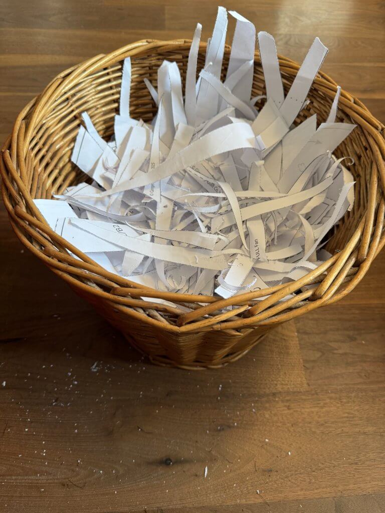 Papierkorb in der Nähe