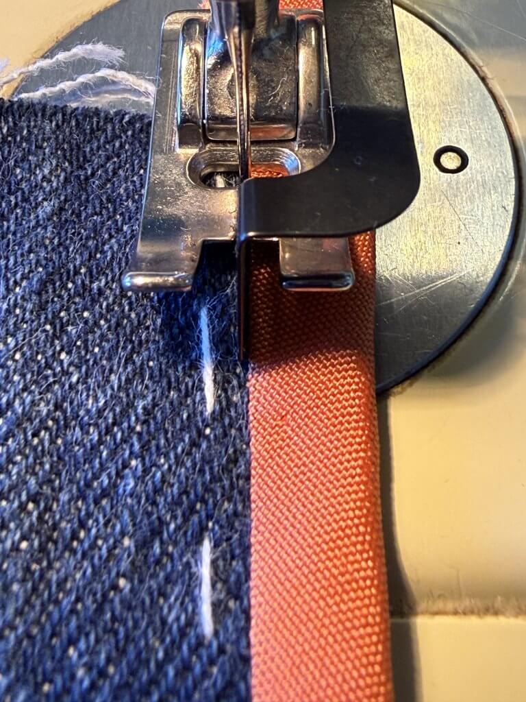 Nähen im Nahtschatten der Hong Kong Naht